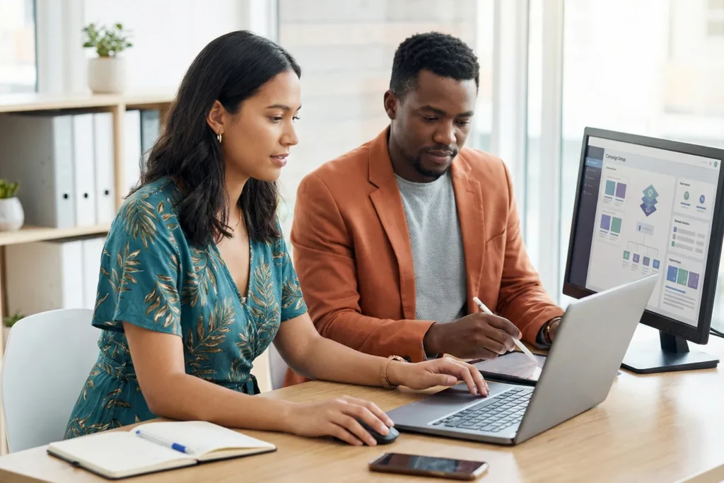 Two marketers appear to be setting up intent-based ad campaigns.